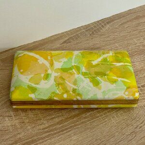 Vintage 1960s Mele Mid‑Century Floral Travel Jewelry Box